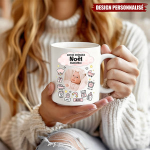 Mug Personnalisé Avec Photo - Notre Premier Noël Ensemble