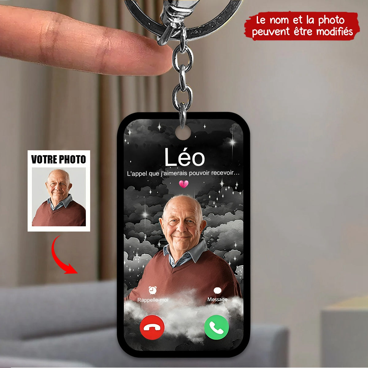 Le Cadeau Émotionnel Ultime – Porte-clés Appel Céleste Personnalisé