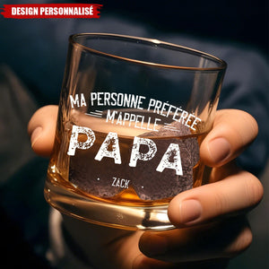 Verre à Whisky Personnalisé – Ma Personne Préférée M’Appelle...