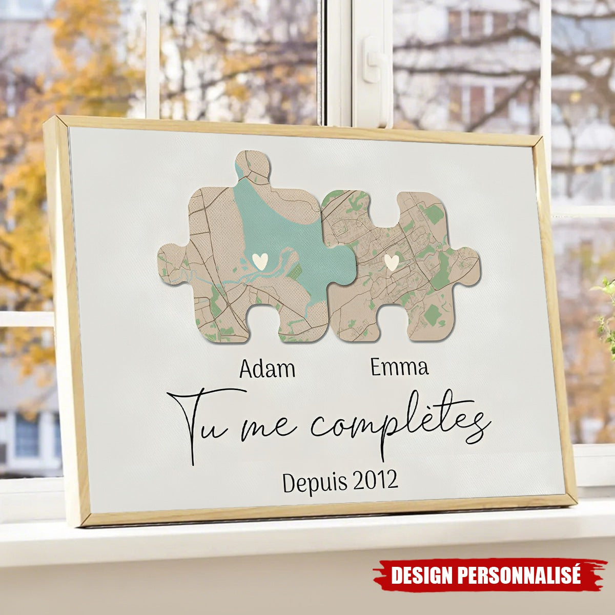 Affiche Personnalisée Couple - Tu Me Complètes