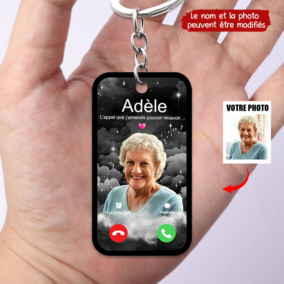 Le Cadeau Émotionnel Ultime – Porte-clés Appel Céleste Personnalisé