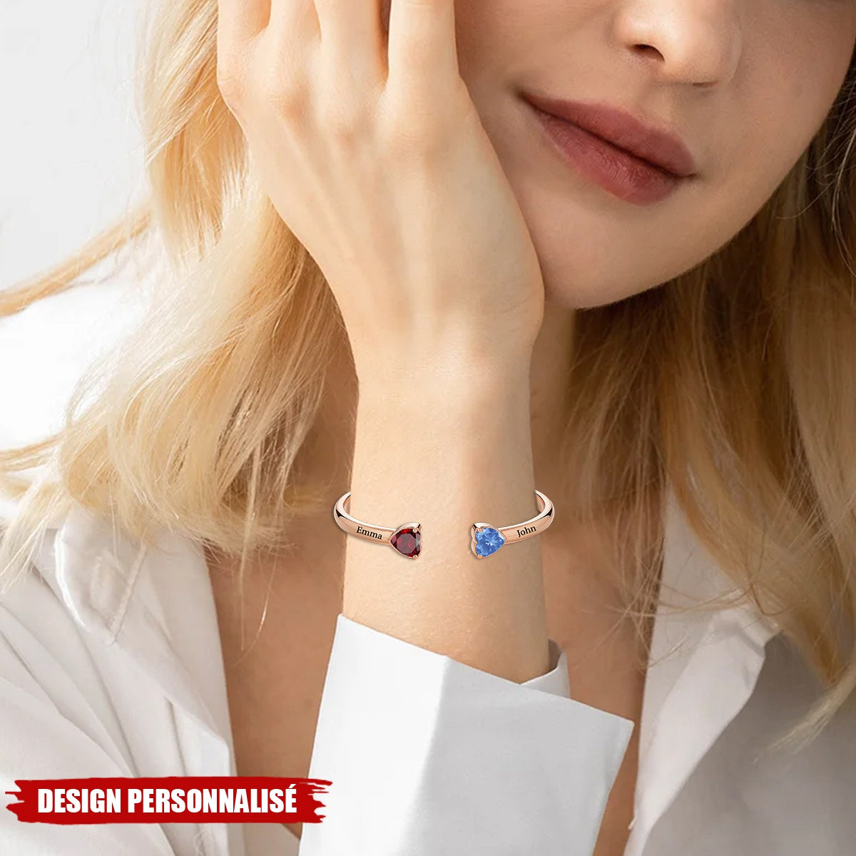 Je t’aimerai pour toujours - Bracelet Amour Éternel Personnalisé