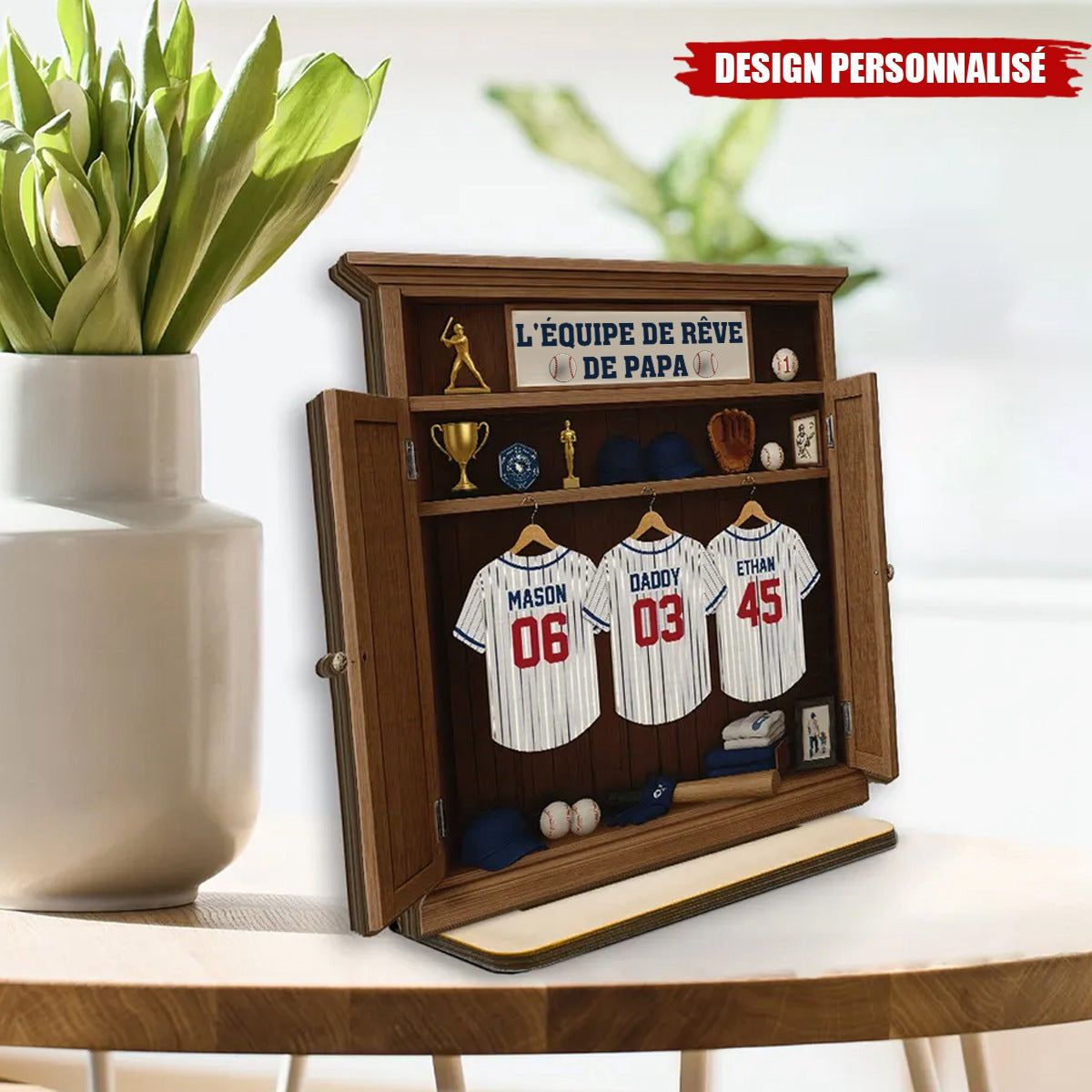 L'Équipe de Rêve de Papa – Cadeau Personnalisé pour la Fête des Pères