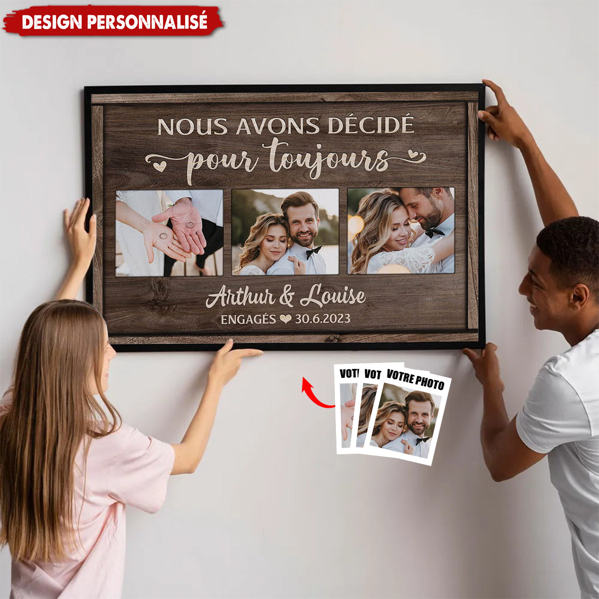 Affiche Personnalisée Couple - Nous Avons Décidé Pour Toujours