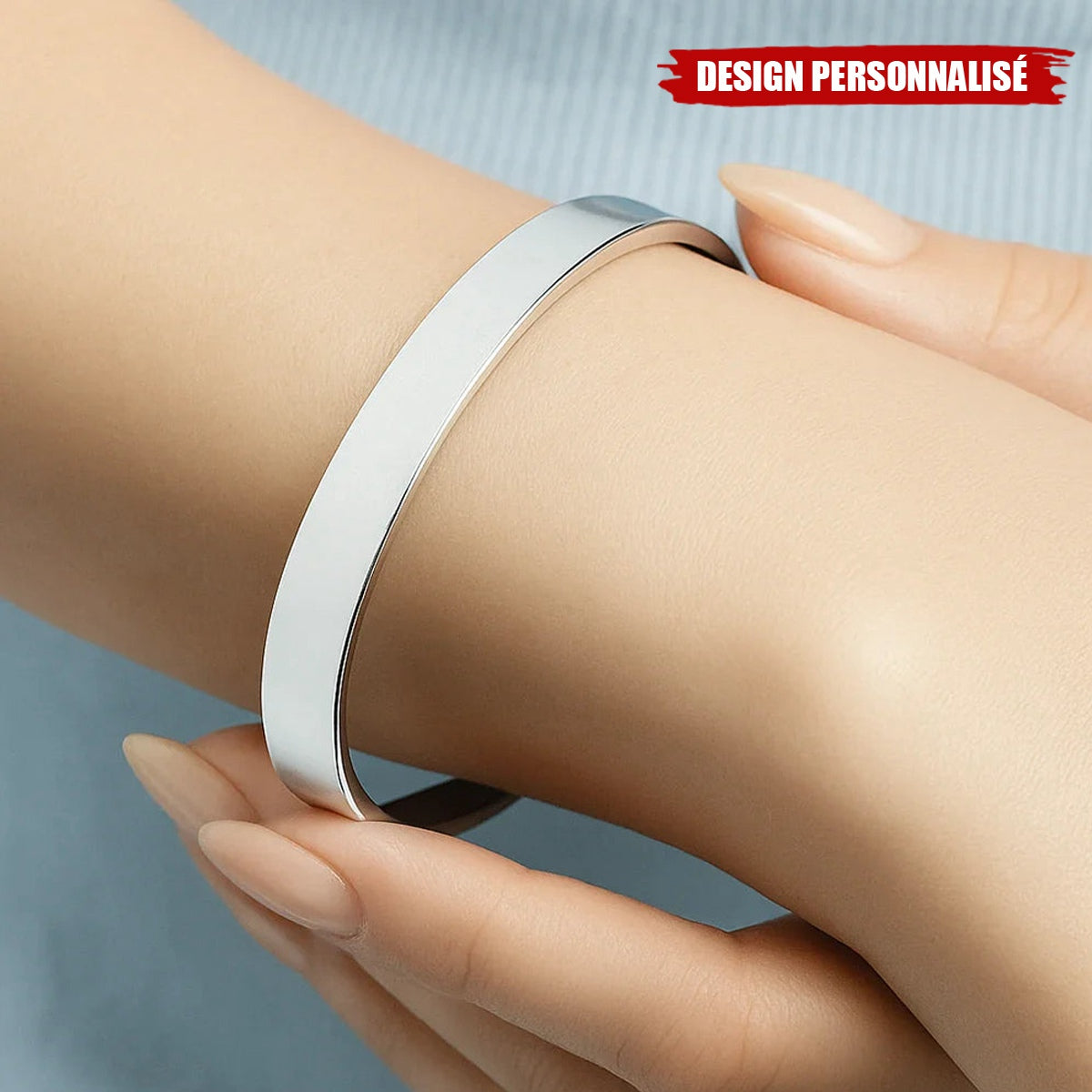 Bracelet Commémoratif Personnalisé – Gravure avec Noms et Messages Spéciaux