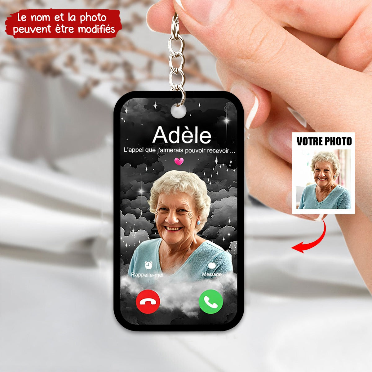 Le Cadeau Émotionnel Ultime – Porte-clés Appel Céleste Personnalisé