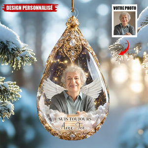 Ornement Commémoratif Ange Personnalisé – Souvenir Photo Personnalisé