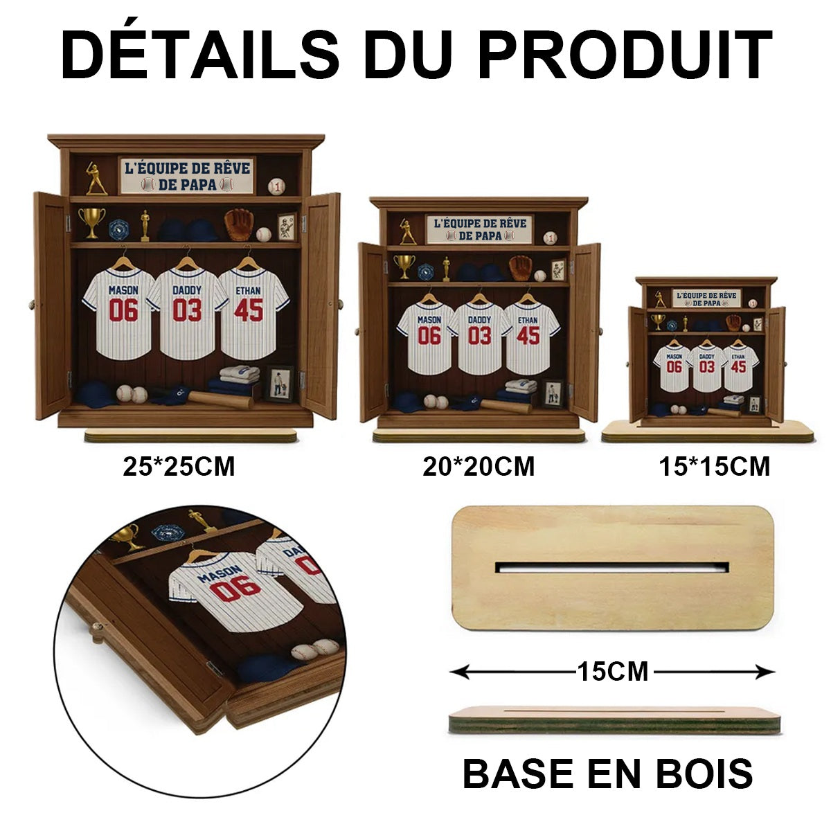 L'Équipe de Rêve de Papa – Cadeau Personnalisé pour la Fête des Pères