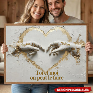 Affiche Personnalisée Couple - Toi et Moi On Peut Le Faire