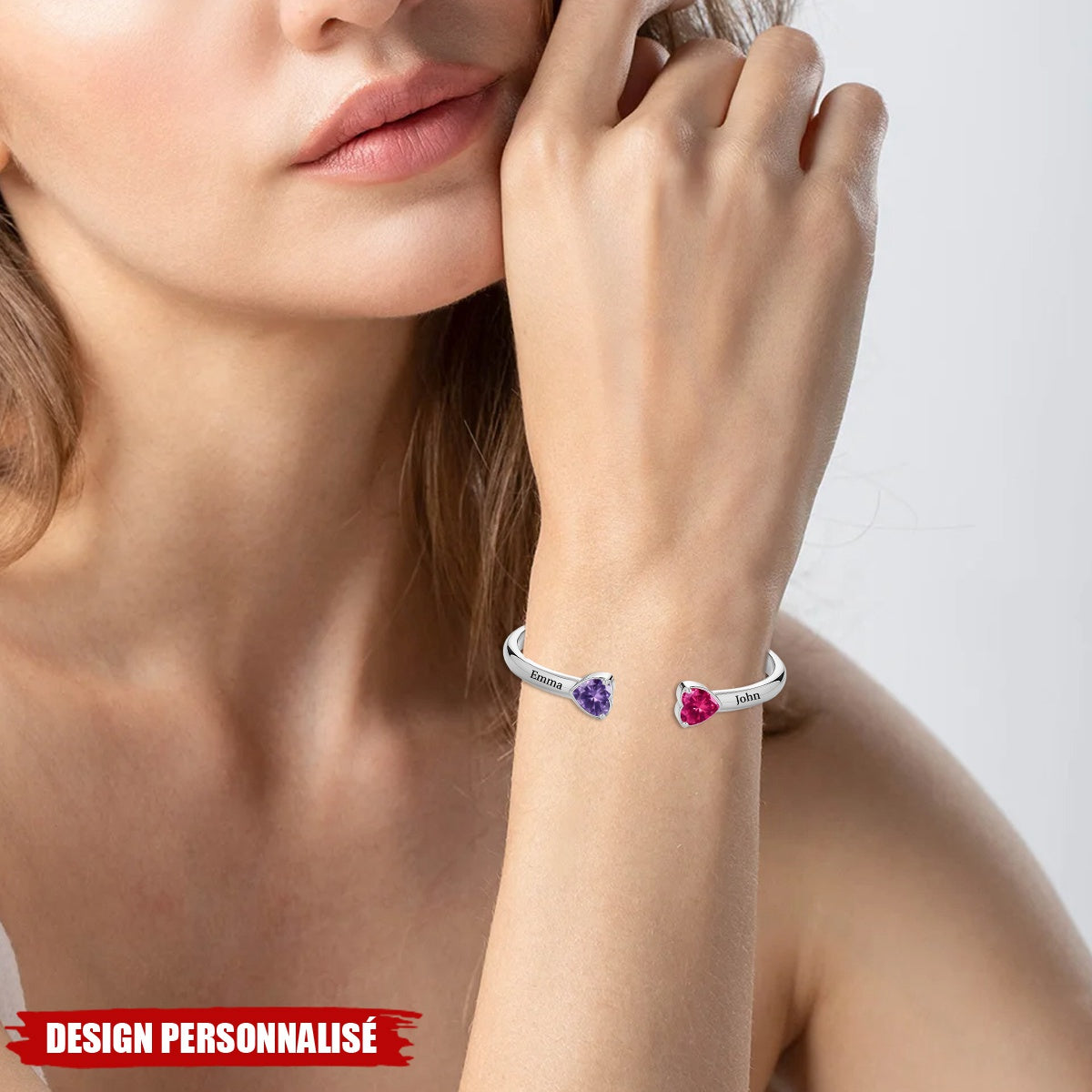 Je t’aimerai pour toujours - Bracelet Amour Éternel Personnalisé