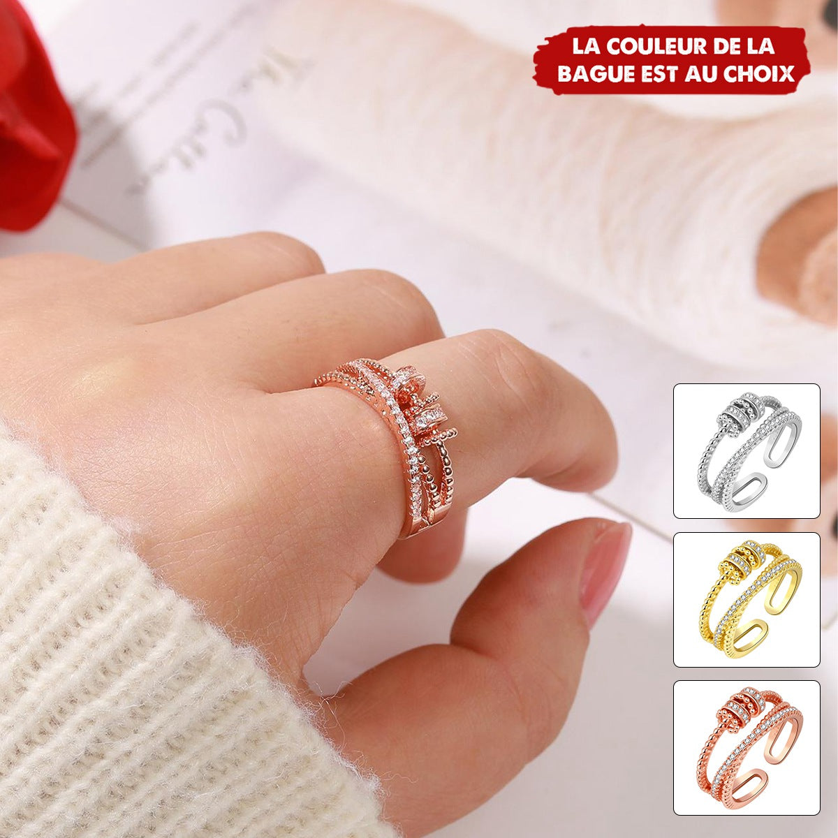 À Ma Fille - Bague Anti-Stress avec Message Touchant