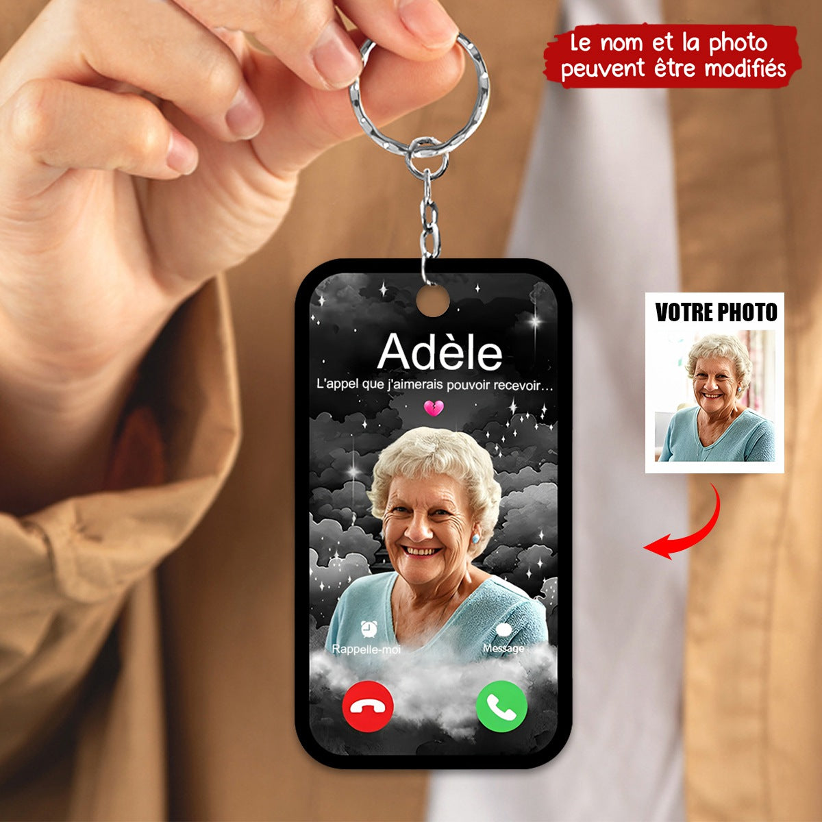 Le Cadeau Émotionnel Ultime – Porte-clés Appel Céleste Personnalisé