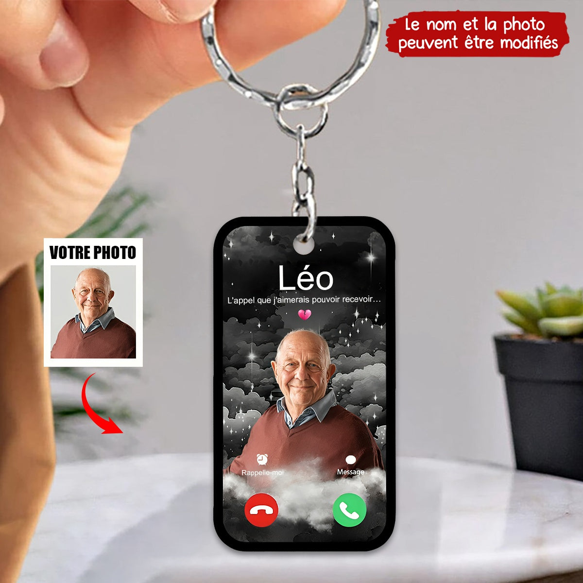 Le Cadeau Émotionnel Ultime – Porte-clés Appel Céleste Personnalisé