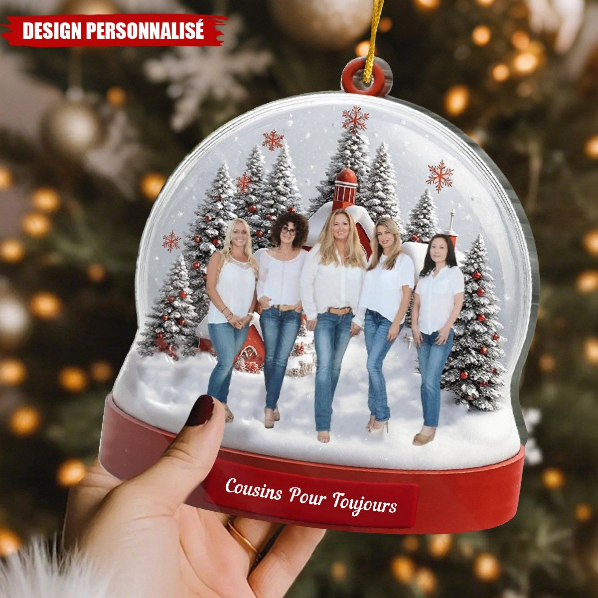 Ornement de Noël en Acrylique Personnalisé - Ensemble, c’est le meilleur endroit où être