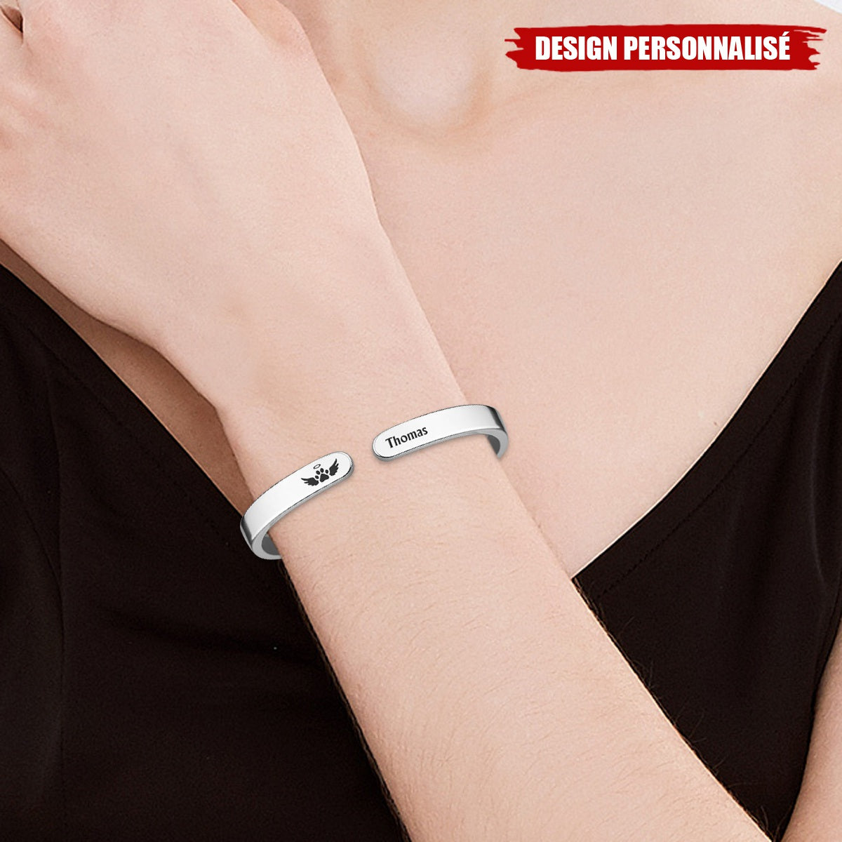 Bracelet Commémoratif Personnalisé – Gravure avec Noms et Messages Spéciaux