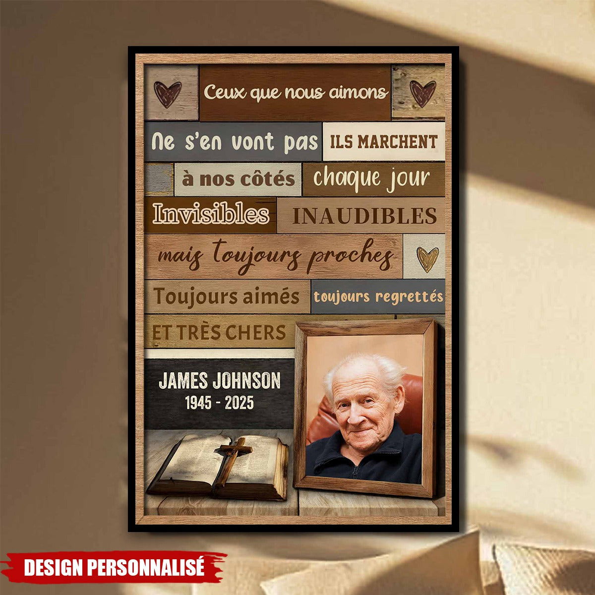 Affiche Commémorative Personnalisée – Hommage à un Être Cher