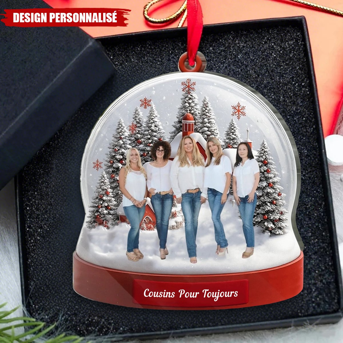 Ornement de Noël en Acrylique Personnalisé - Ensemble, c’est le meilleur endroit où être