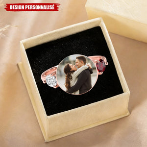 Bague Personnalisée avec Photo – Symbole de Votre Amour