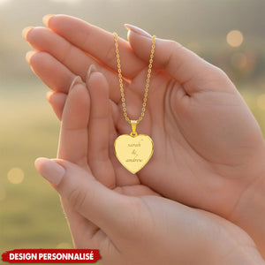 Collier Cœur Personnalisé — Gravé avec Vos Prénoms