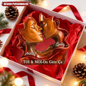 Plaque de Décoration Couple Personnalisée — "Toi & Moi, On Gère Ça"