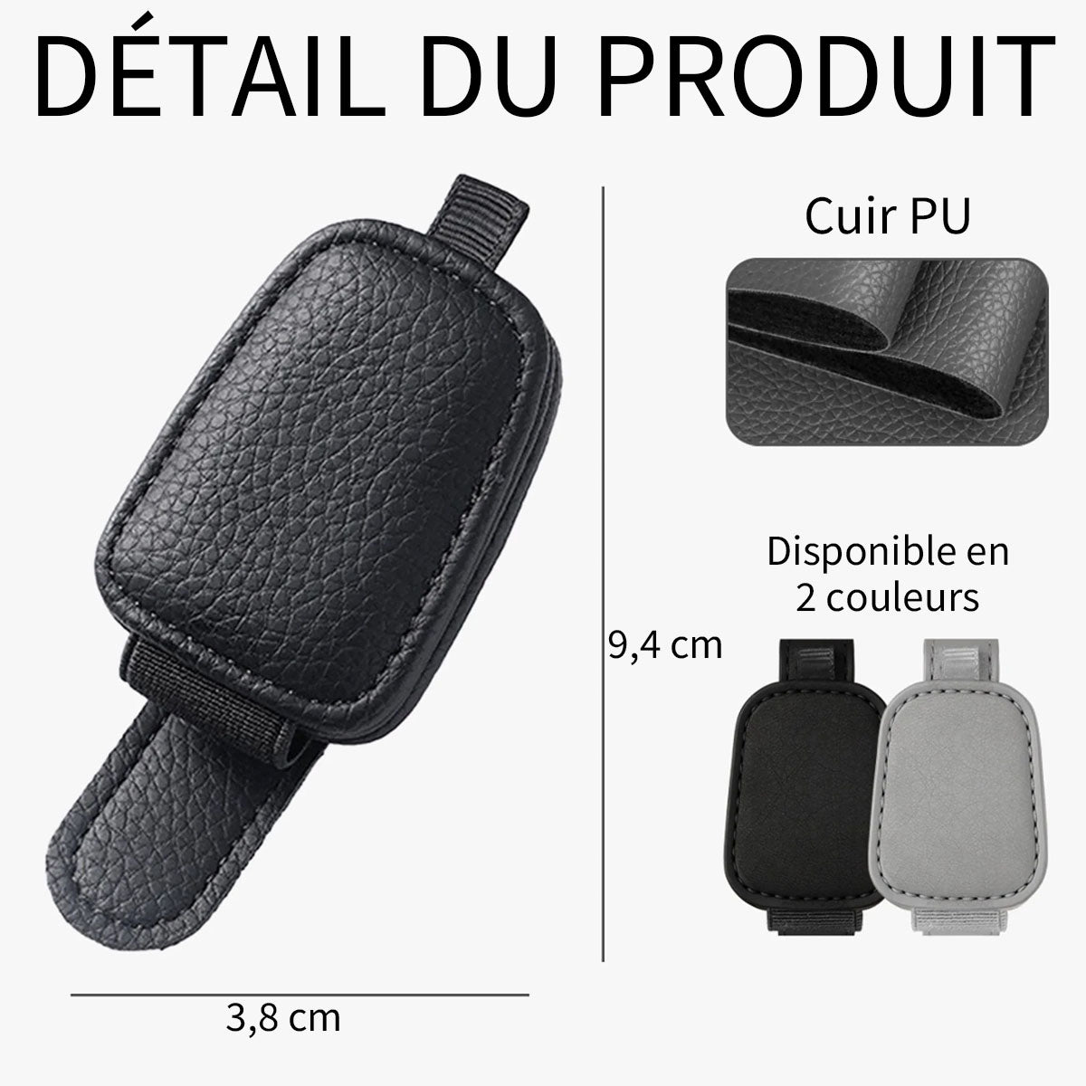 Support de lunettes de voiture personnalisé – Photo, "Conduis prudemment papa, amour éternel" – Cadeau familial personnalisé