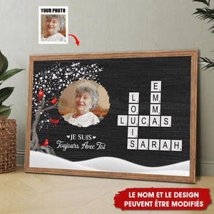 Toile Commémorative Personnalisée - Toujours Avec Toi