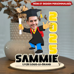 Pancarte Personnalisée pour Souvenir de Remise de Diplôme – Promotion 2025