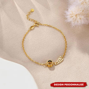 Bracelet de projection ailes d’ange – Un cadeau unique et élégant