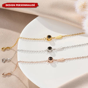 Bracelet de projection ailes d’ange – Un cadeau unique et élégant