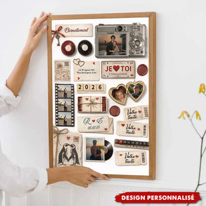 Affiche Personnalisé Souvenirs d’Amour – Cadre Photo Collage