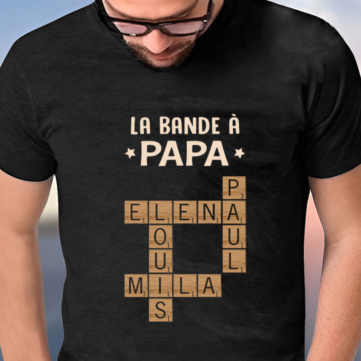 T-shirt Personnalisé “La Bande à Papa” – Cadeau Unique pour les Papas
