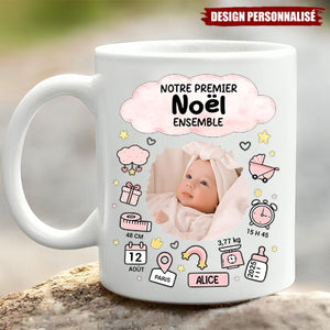 Mug Personnalisé Avec Photo - Notre Premier Noël Ensemble