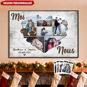 Affiche photo cœur personnalisée - Cadeau souvenir d’amour
