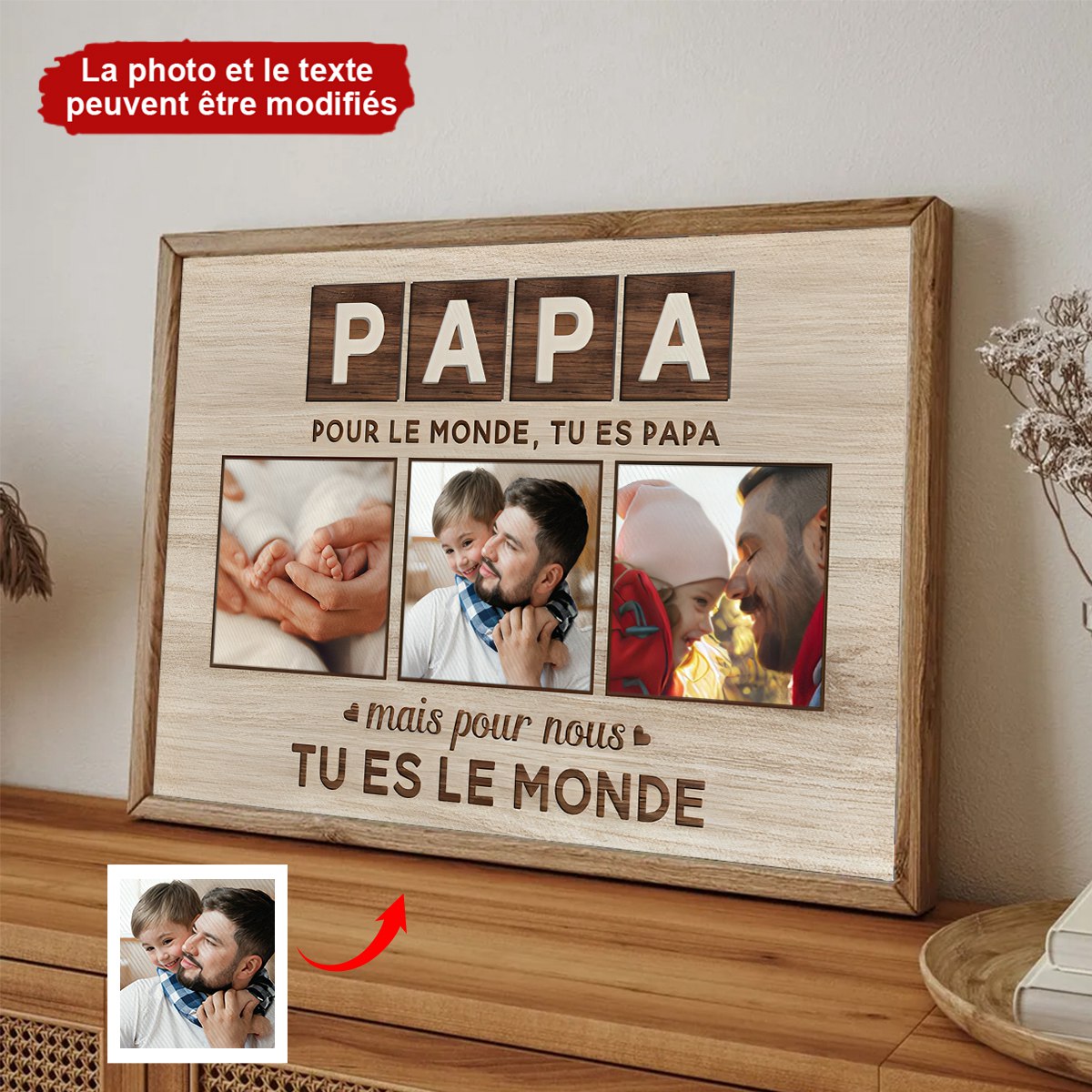 Toile Maman Maman Tu es Le Monde Personnalisée