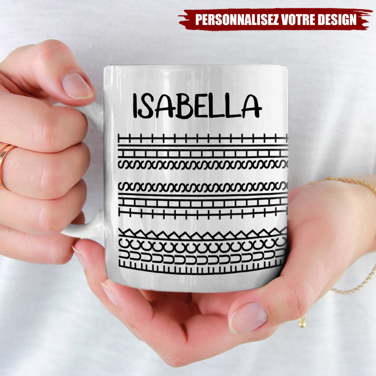 Deviens folle avec moi – Mug personnalisé – Cadeau pour meilleures amies, sœurs, membres de la famille, collègues