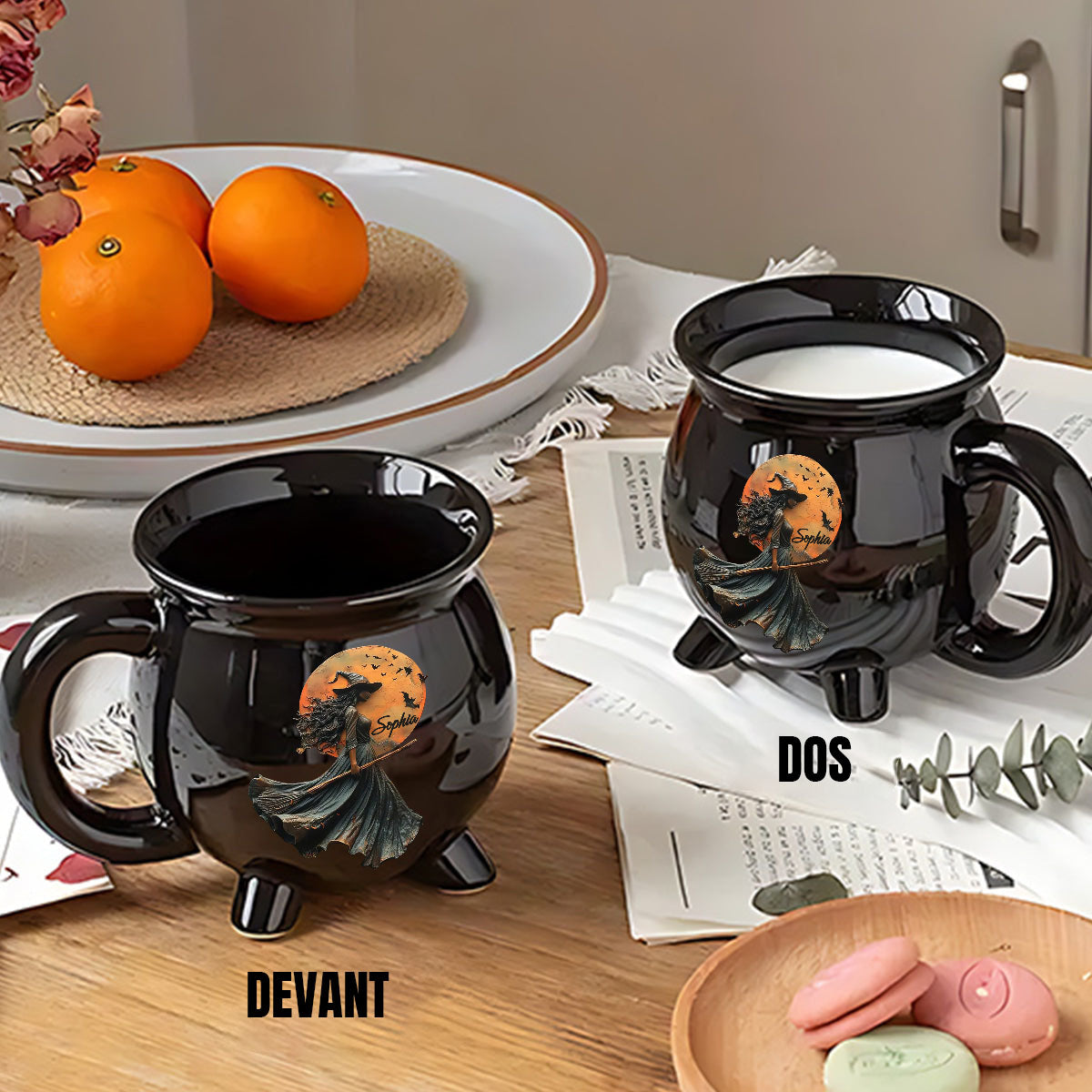 Mug Chaudron Sorcière Personnalisé – Cadeau Magique d’Halloween