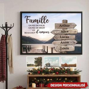 Affiche Familiale Personnalisée – Un Cadeau Unique pour la Famille