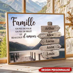 Affiche Familiale Personnalisée – Un Cadeau Unique pour la Famille