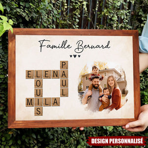 Affiche Personnalisé avec Prénoms & Photo – Souvenir Unique et Chaleureux