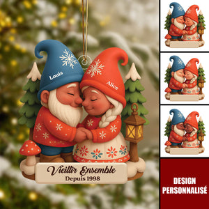 Ornement de Noël Personnalisé - Cadeau Unique pour Amoureux