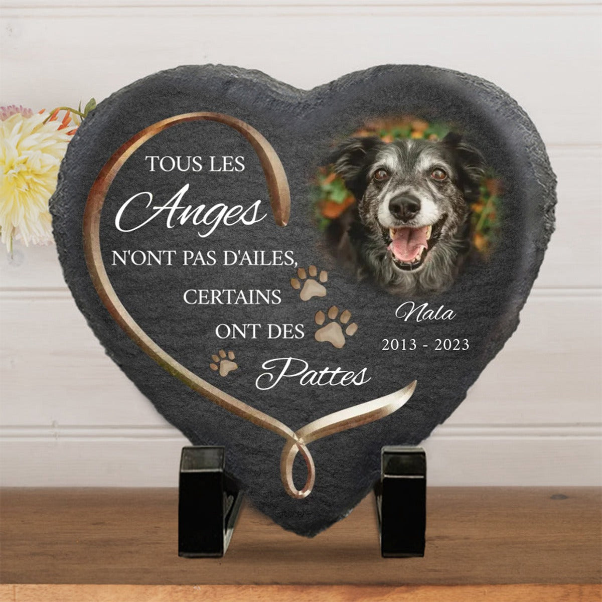 Pierre Funéraire Personnalisée – Tous les Anges n'ont pas d'ailes