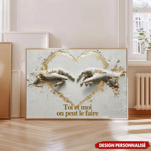 Affiche Personnalisée Couple - Toi et Moi On Peut Le Faire