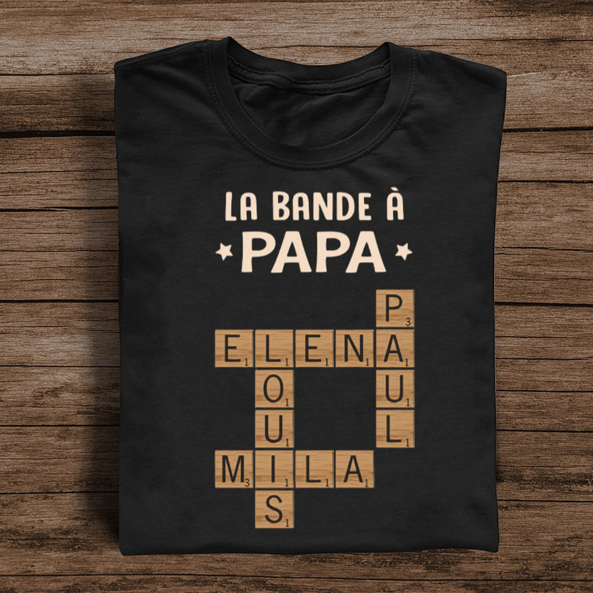 T-shirt Personnalisé “La Bande à Papa” – Cadeau Unique pour les Papas
