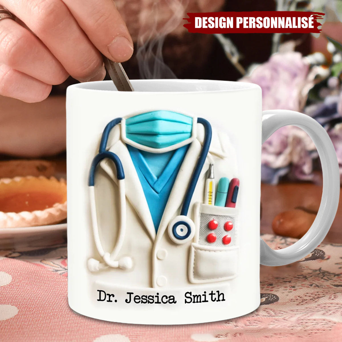 Mug Personnalisé pour Médecin - Cadeau Unique pour Docteur, Infirmier ou Étudiant en Médecine