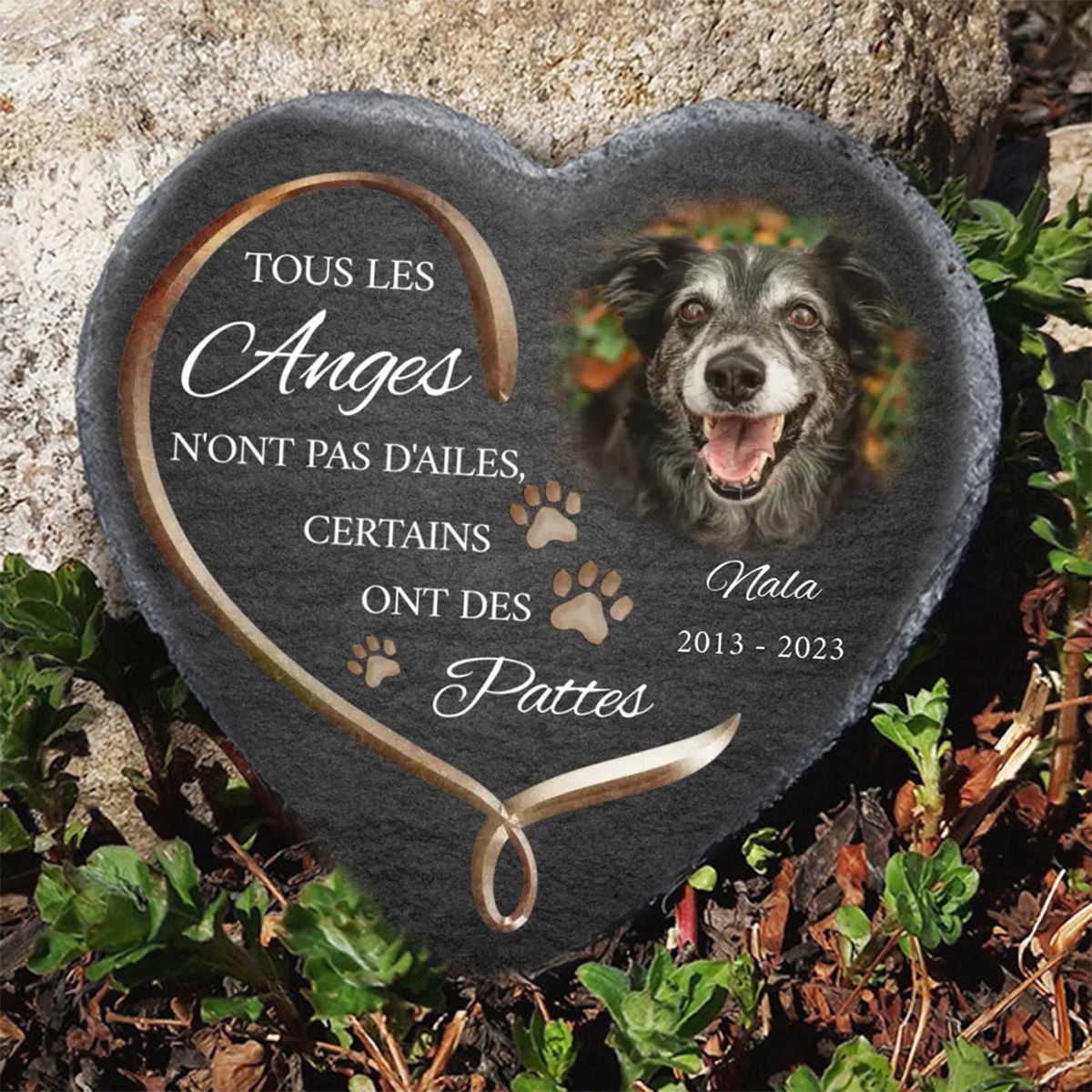 Pierre Funéraire Personnalisée – Tous les Anges n'ont pas d'ailes