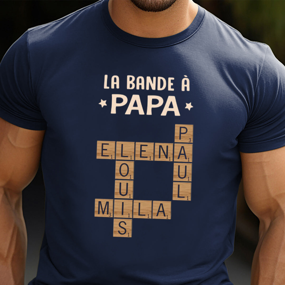 T-shirt Personnalisé “La Bande à Papa” – Cadeau Unique pour les Papas
