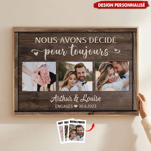 Affiche Personnalisée Couple - Nous Avons Décidé Pour Toujours