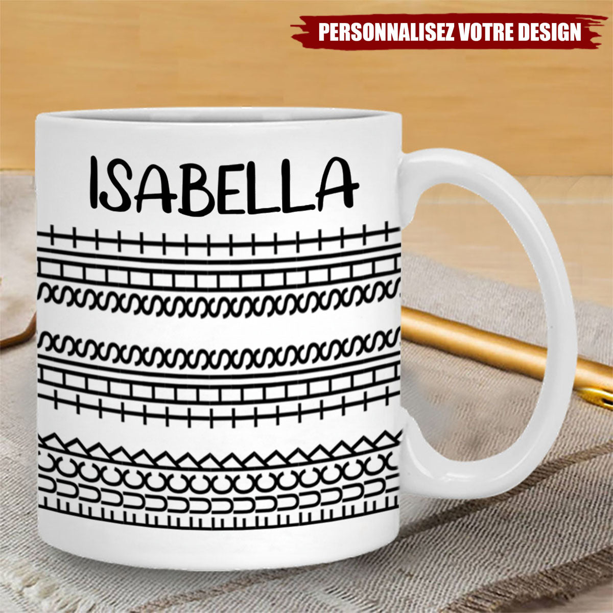 Deviens folle avec moi – Mug personnalisé – Cadeau pour meilleures amies, sœurs, membres de la famille, collègues