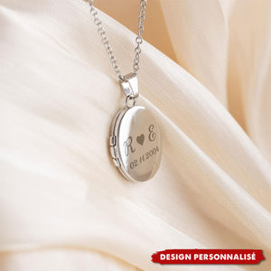 Collier pendentif photo personnalisé - Portez Votre Amour En Tout Lieu