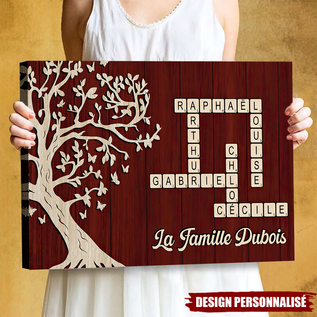 Affiche Arbre de Vie Personnalisée – Cadeau Émotionnel pour la Famille